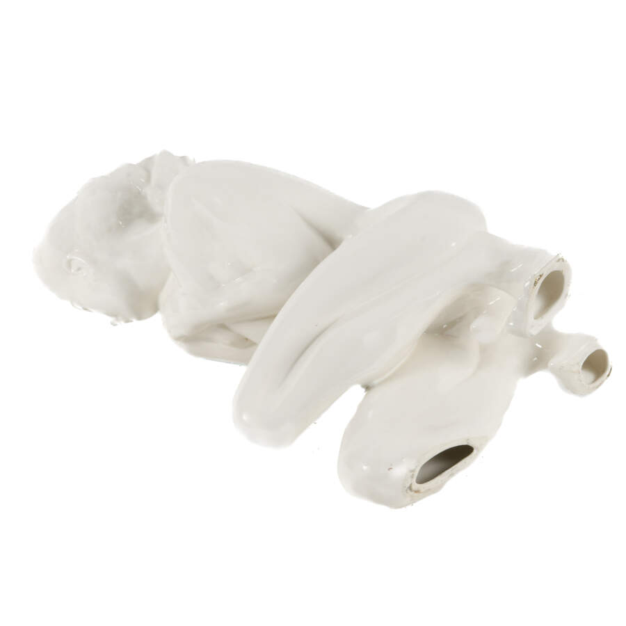 Signed Ceramic Kneeling Nude Girl-6