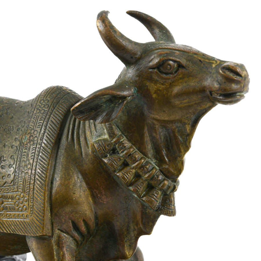 Metal Cow and Calf Sculpture-6