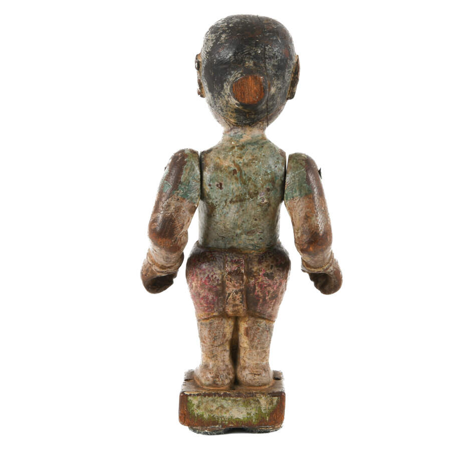 Antique Chinese Carved Wood Figure-3