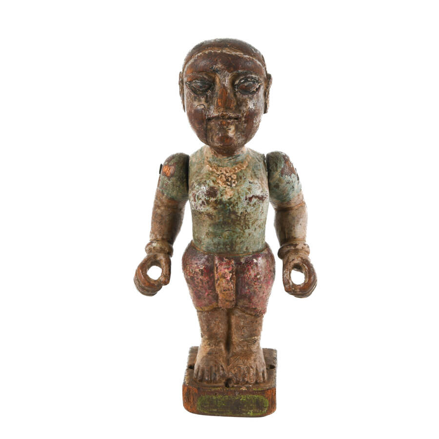 Antique Chinese Carved Wood Figure-1