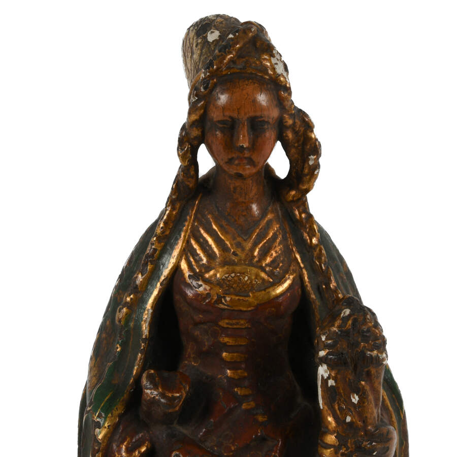 Medieval Wooden Figure of Saint Mary Magdalene-5