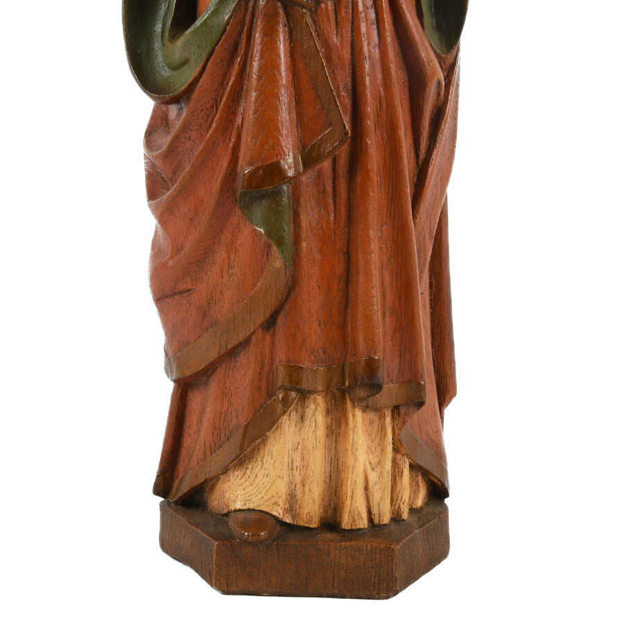 Ceramic Painted Medieval Lady Figure-6