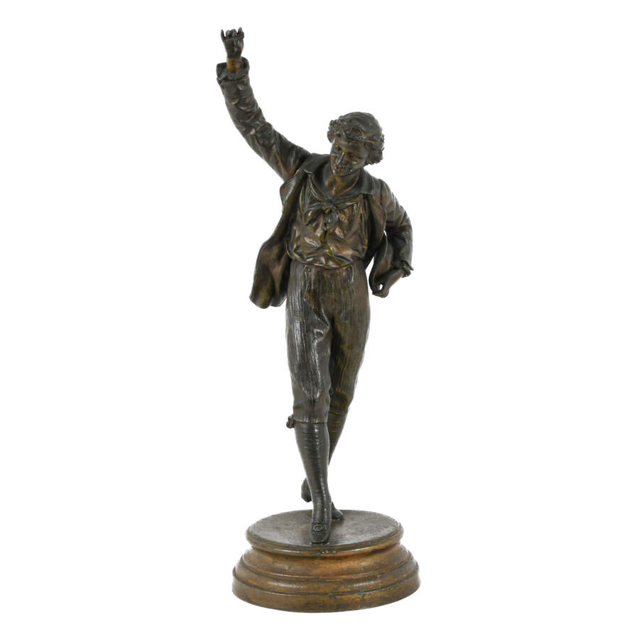 French Spelter "Master of the Stage"-1