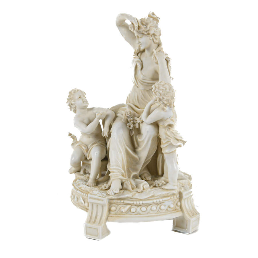 Sèvres-Style Bisque Allegorical Figural Group-2