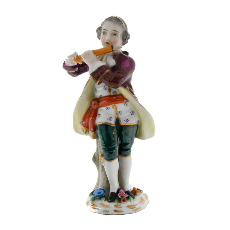 Antique Pair of 19th-Century Royal Vienna Porcelain Figures-5