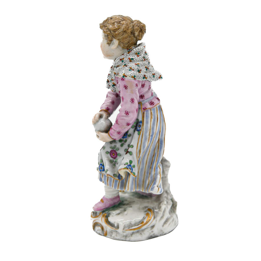 Antique 19th-Century Royal Vienna Porcelain Lady Figurine-2