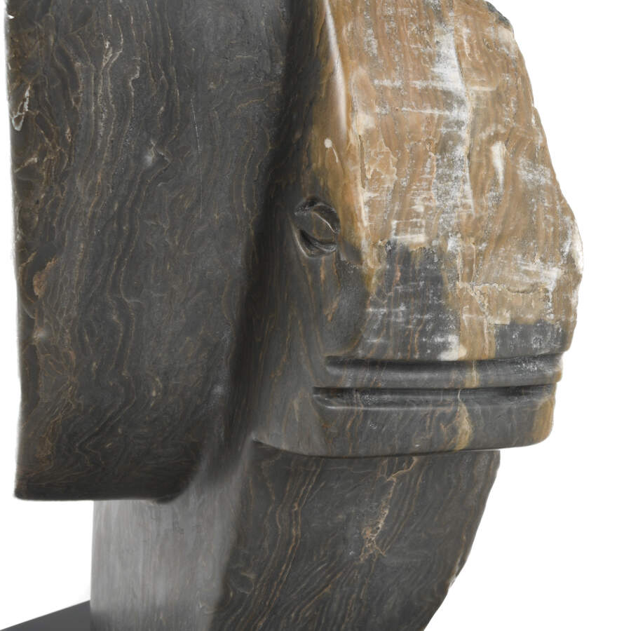 El Jefe "Hoona" Swirl Abstract Marble Sculpture-8