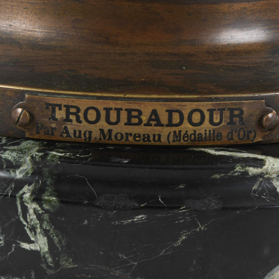 Bronze Sculpture of Auguste Moreau's Troubadour-7