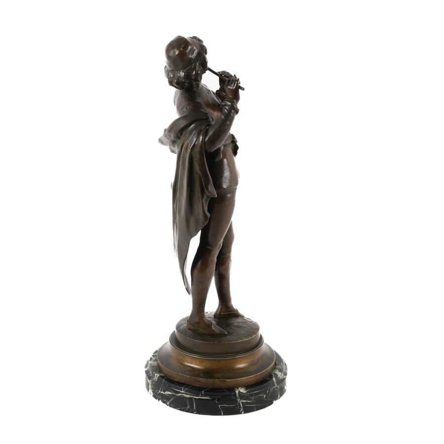 Bronze Sculpture of Auguste Moreau's Troubadour-6