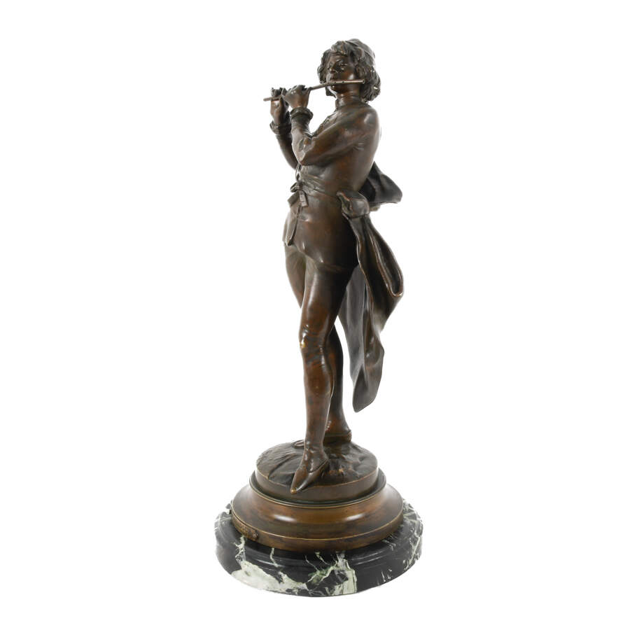 Bronze Sculpture of Auguste Moreau's Troubadour-4