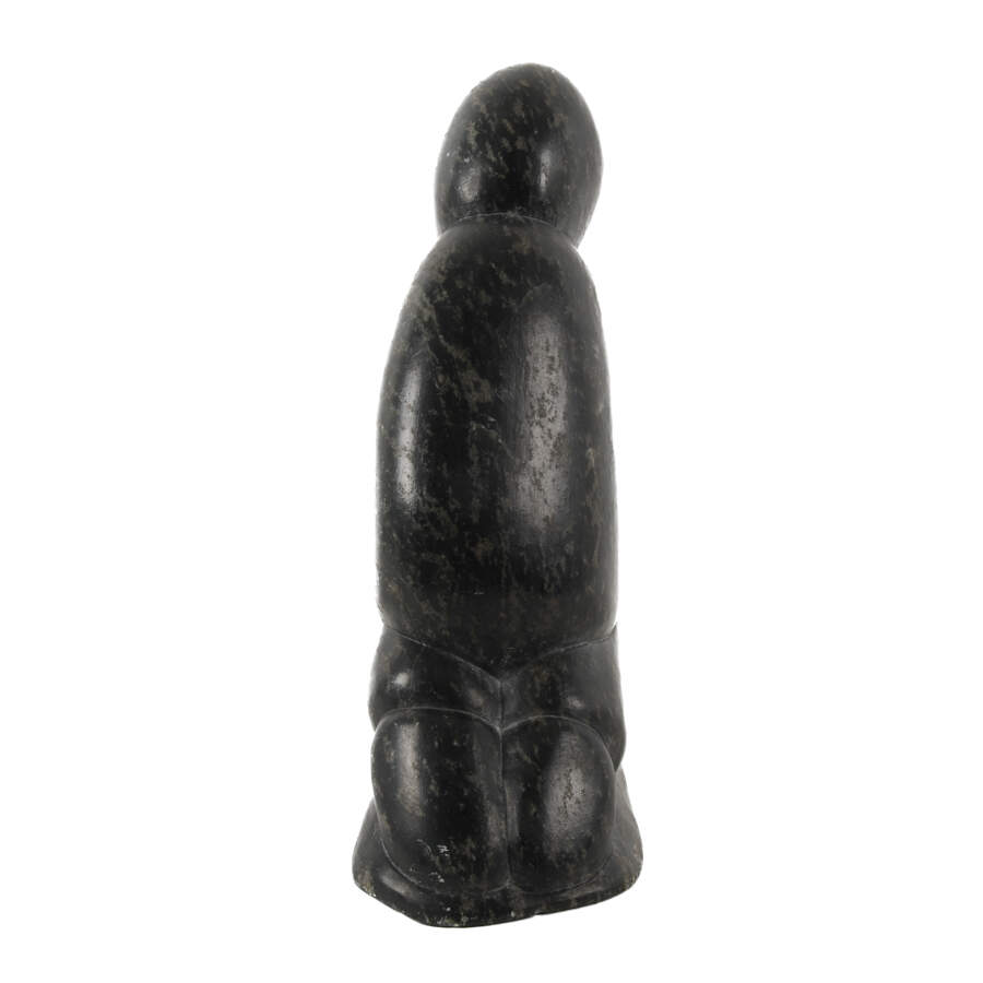 Carved Stone Inuit Eskimo Statue-5