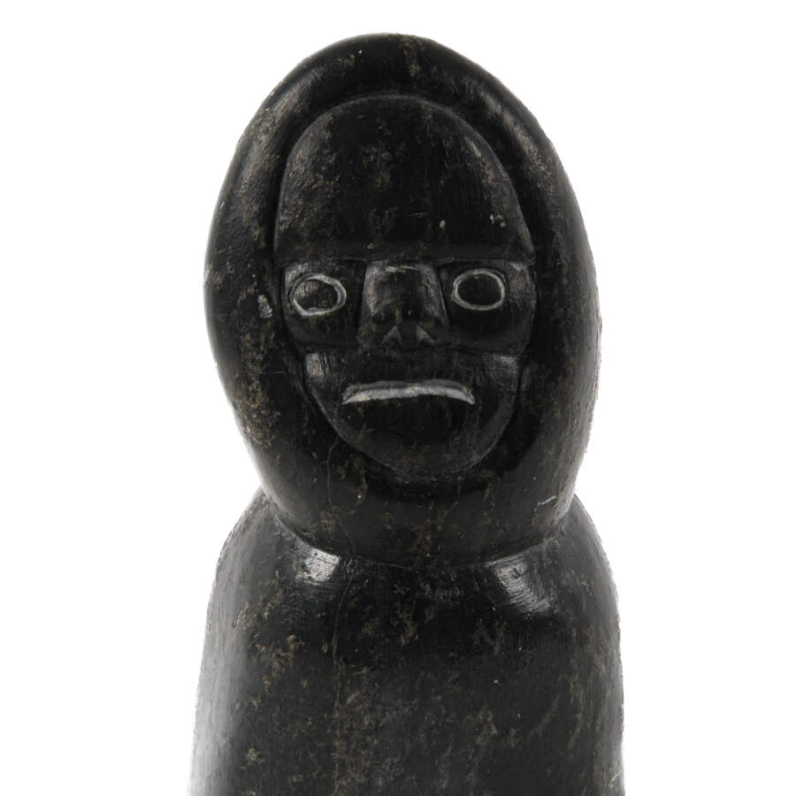 Carved Stone Inuit Eskimo Statue-2