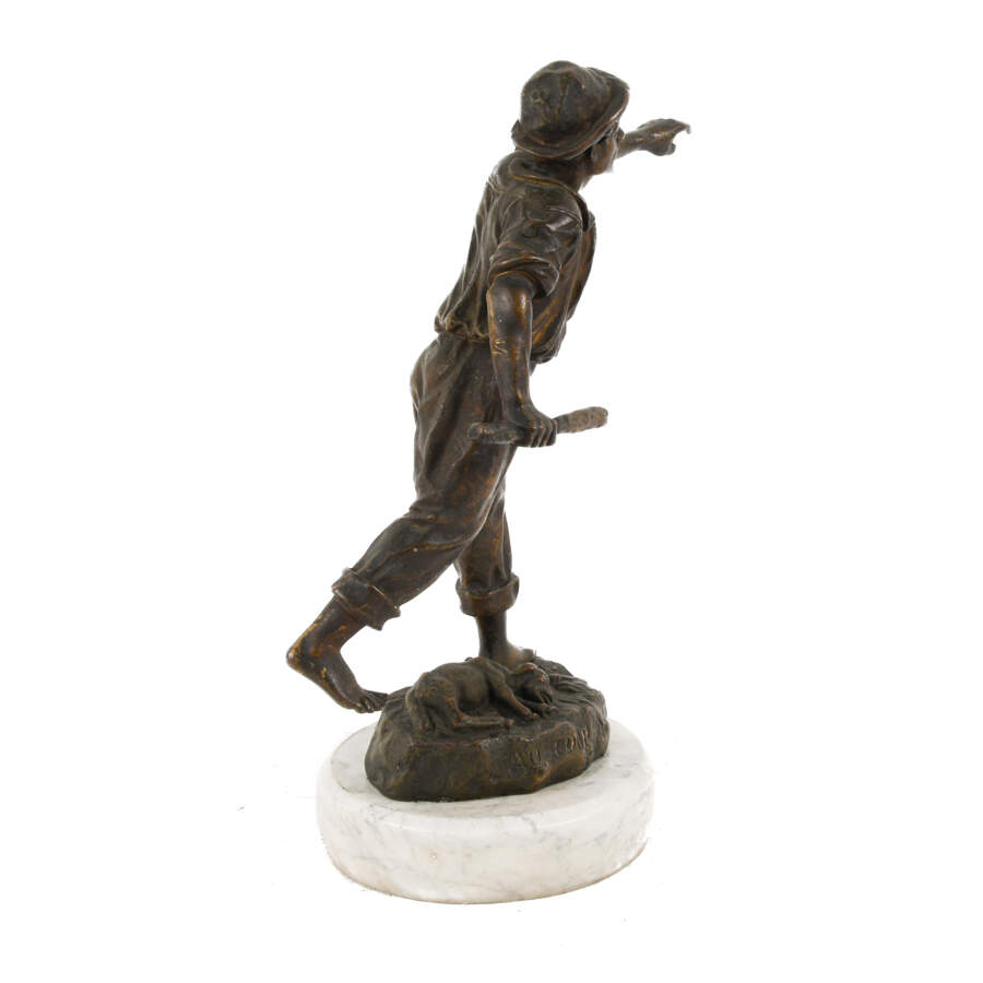 French Georges Omerth's Untitled Man Statue on Base-6