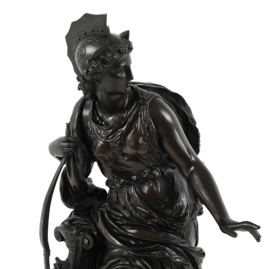 Antique Bronze Sculpture of "Artemis" After Auguste Moreau-3