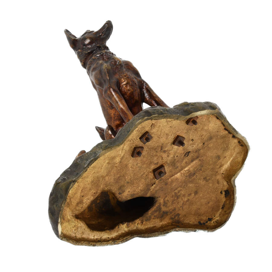 Antique Bronze German Shepherd Dog Grouping-9