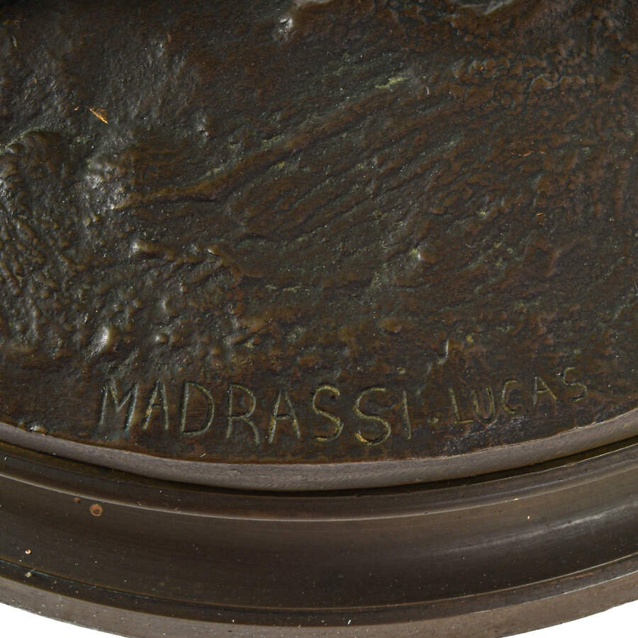 Bronze Sculpture Signed Luca Madrassi "Blind Love"-8