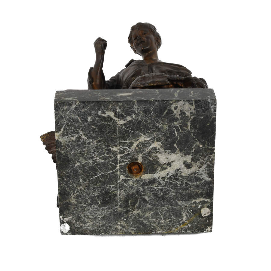 Antique French Bronze Emile Laporte "Combat the Cock Fight" Statue-8
