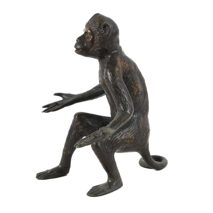 Bronze Monkey Sculpture-3