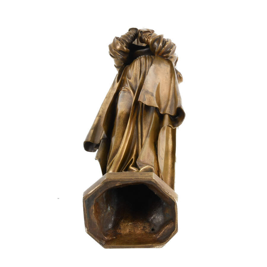 Bronze Sculpture After the Nuremberg Madonna Attributed to Dominique Alonzo-8