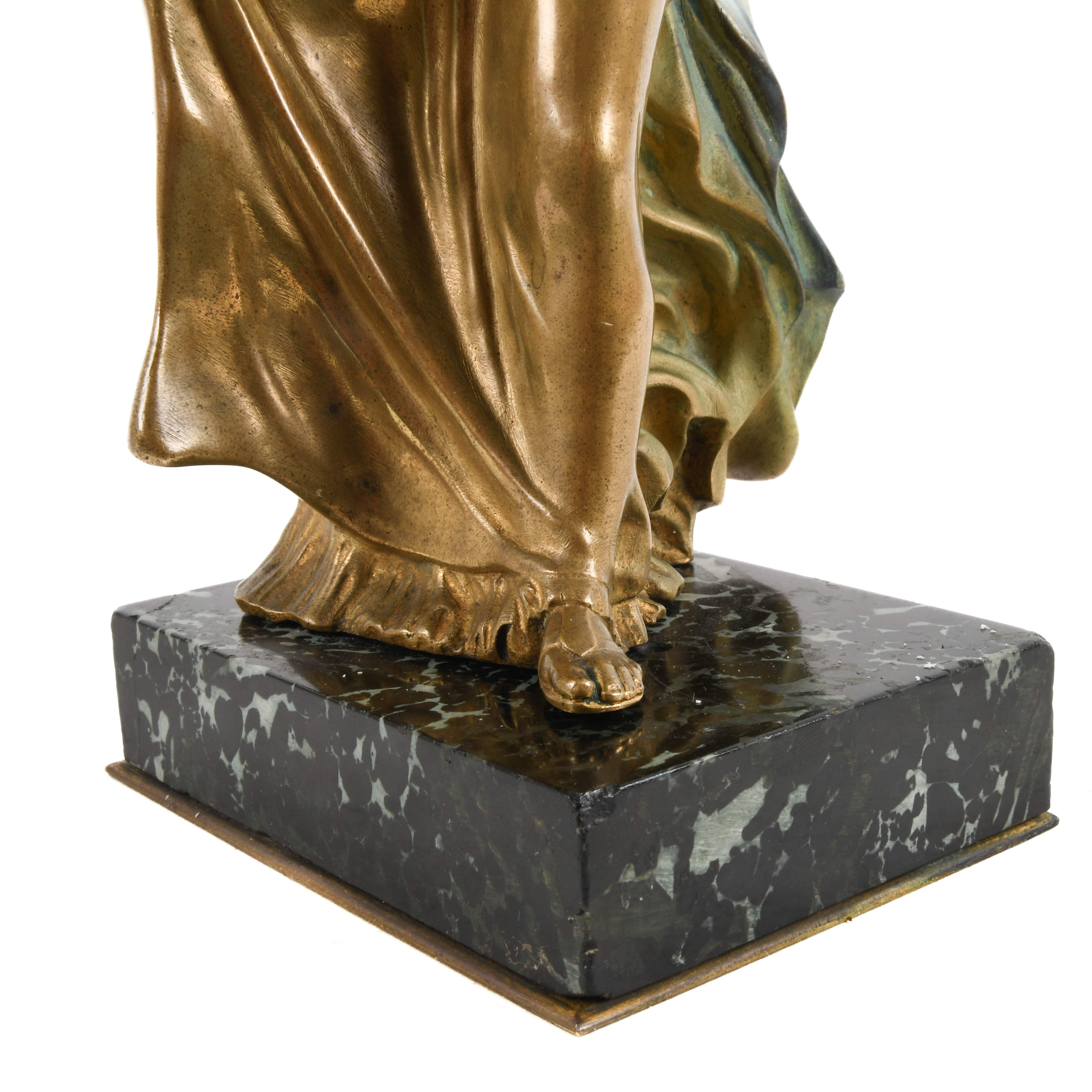 Thiébaut Frères Fumière et Cie Dore Bronze Statuette of Danseus Titeux-6