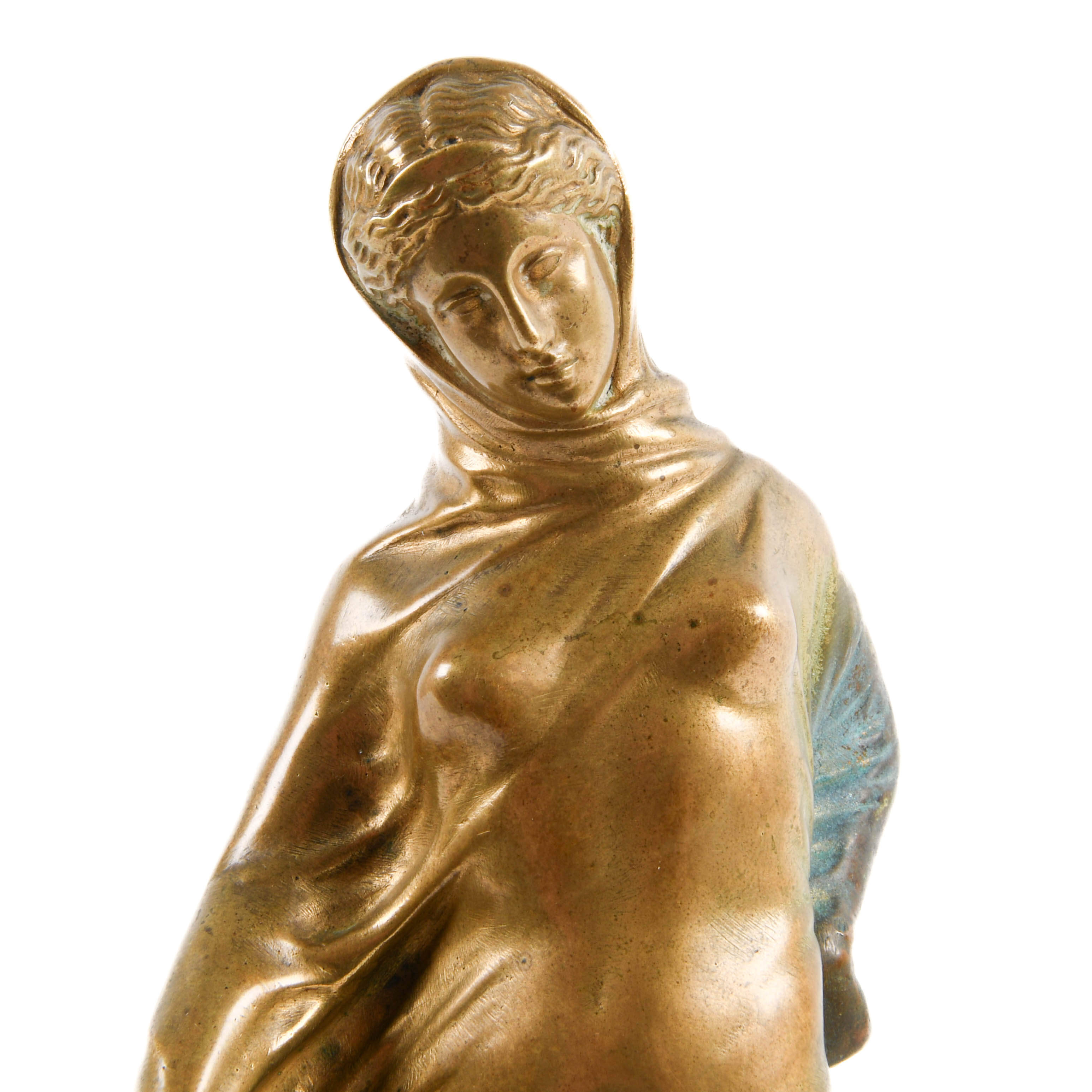 Thiébaut Frères Fumière et Cie Dore Bronze Statuette of Danseus Titeux-5