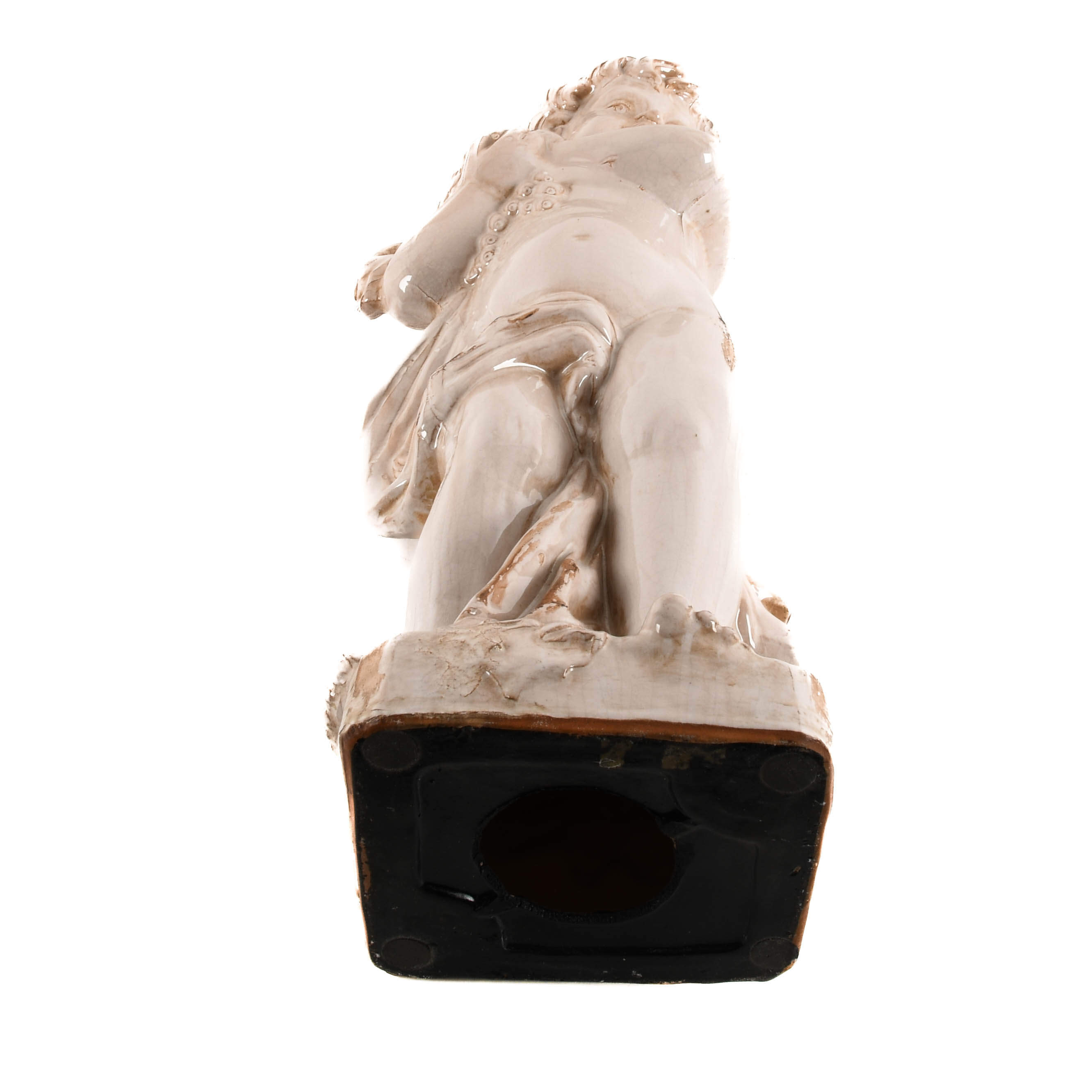 Italian Glazed Ceramic Majolica Putti-7