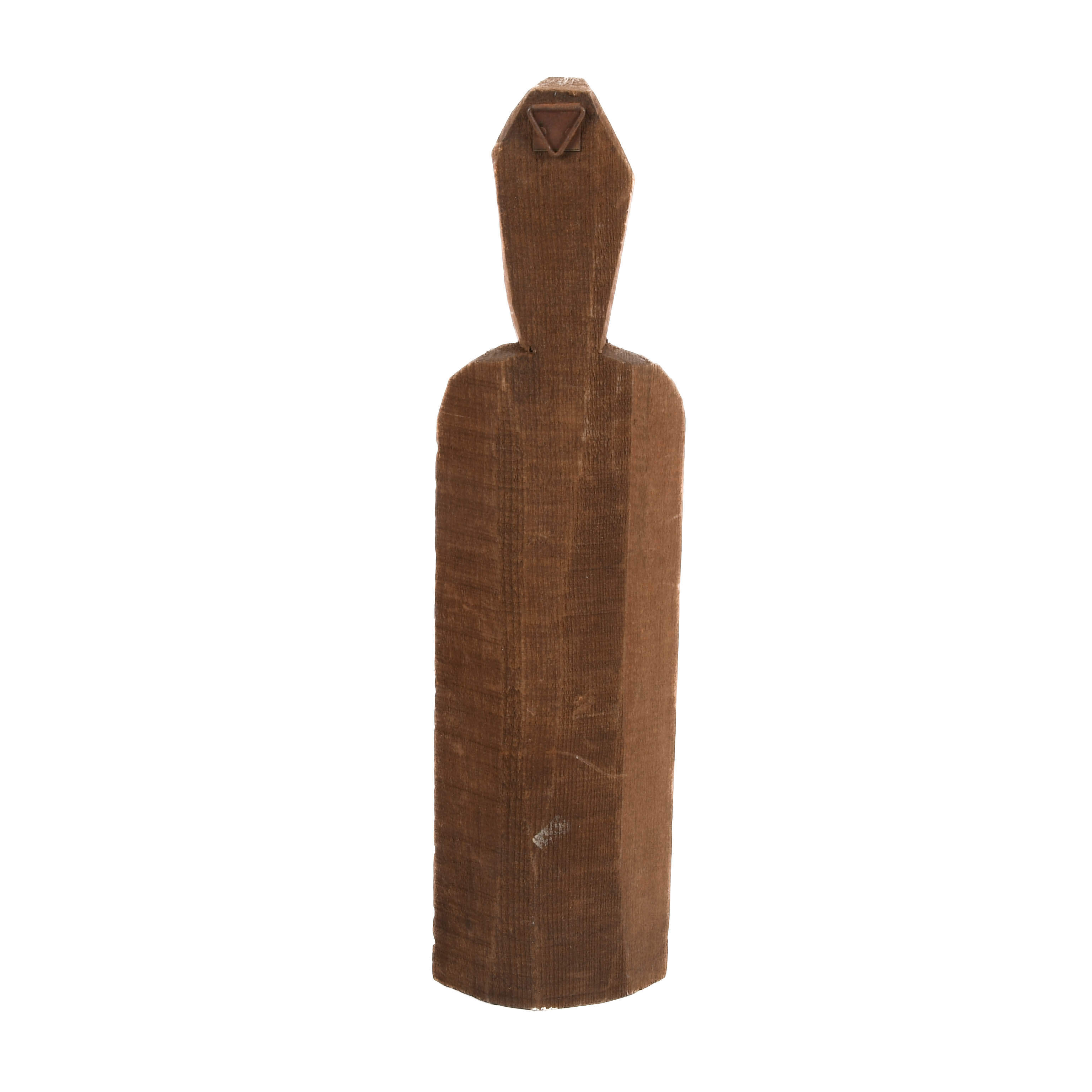 Italian Hand-Carved Wooden Monk Sculpture-5