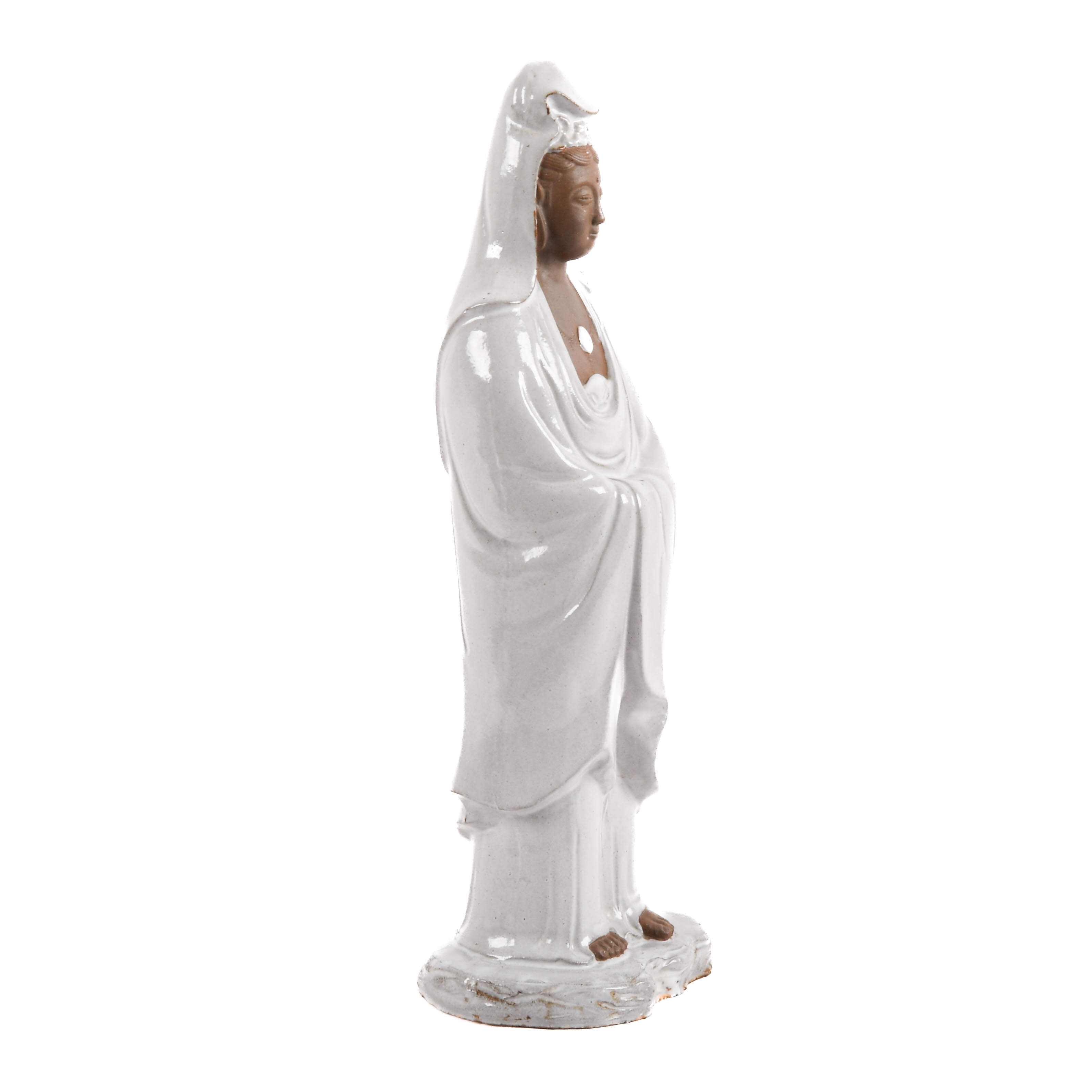Kuan Yin Pottery Statue-4