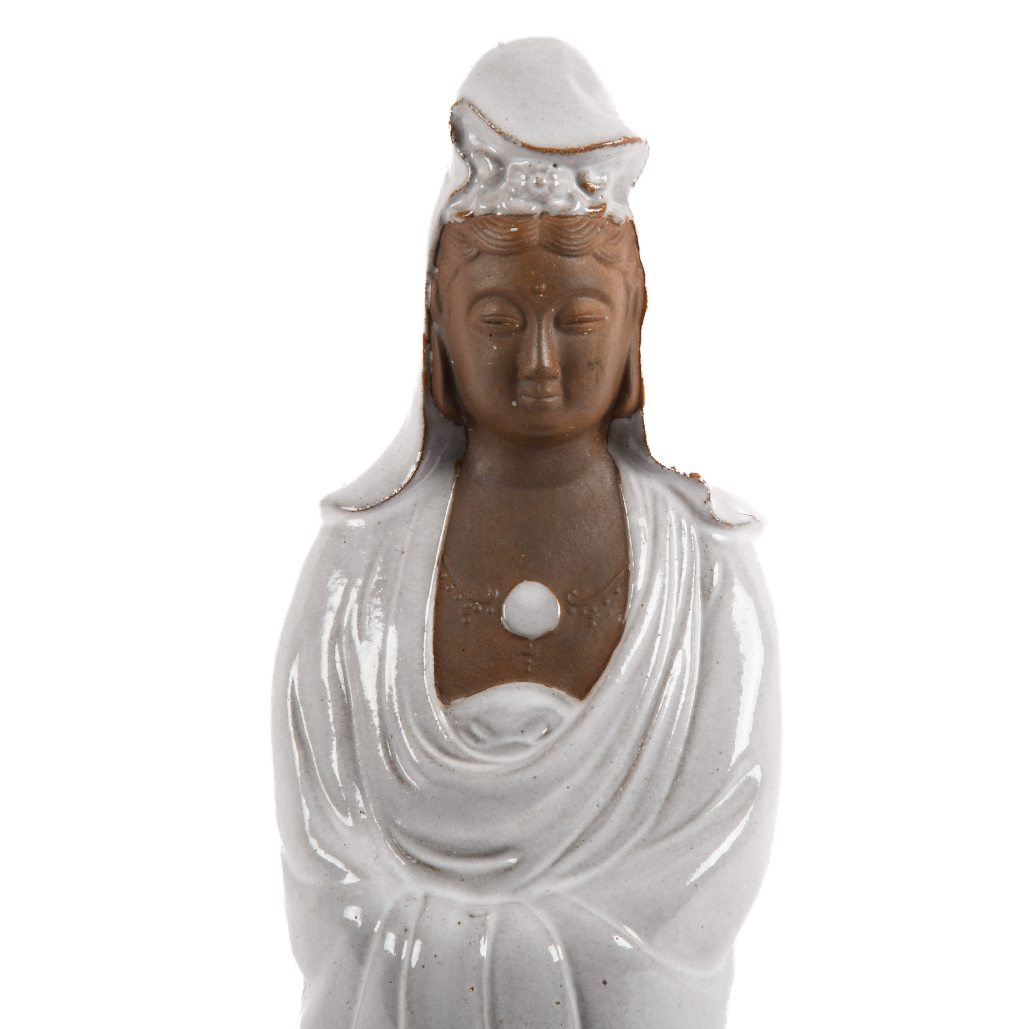 Kuan Yin Pottery Statue-2