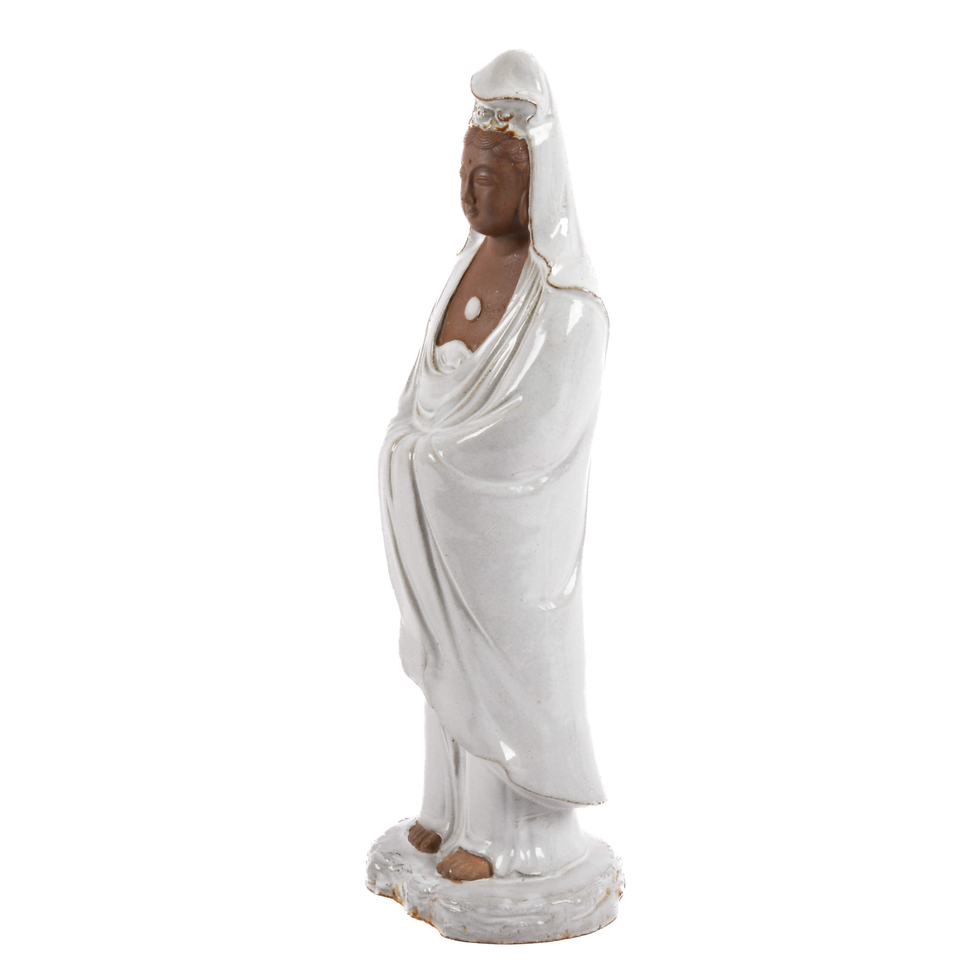 Kuan Yin Terracotta Statue-3