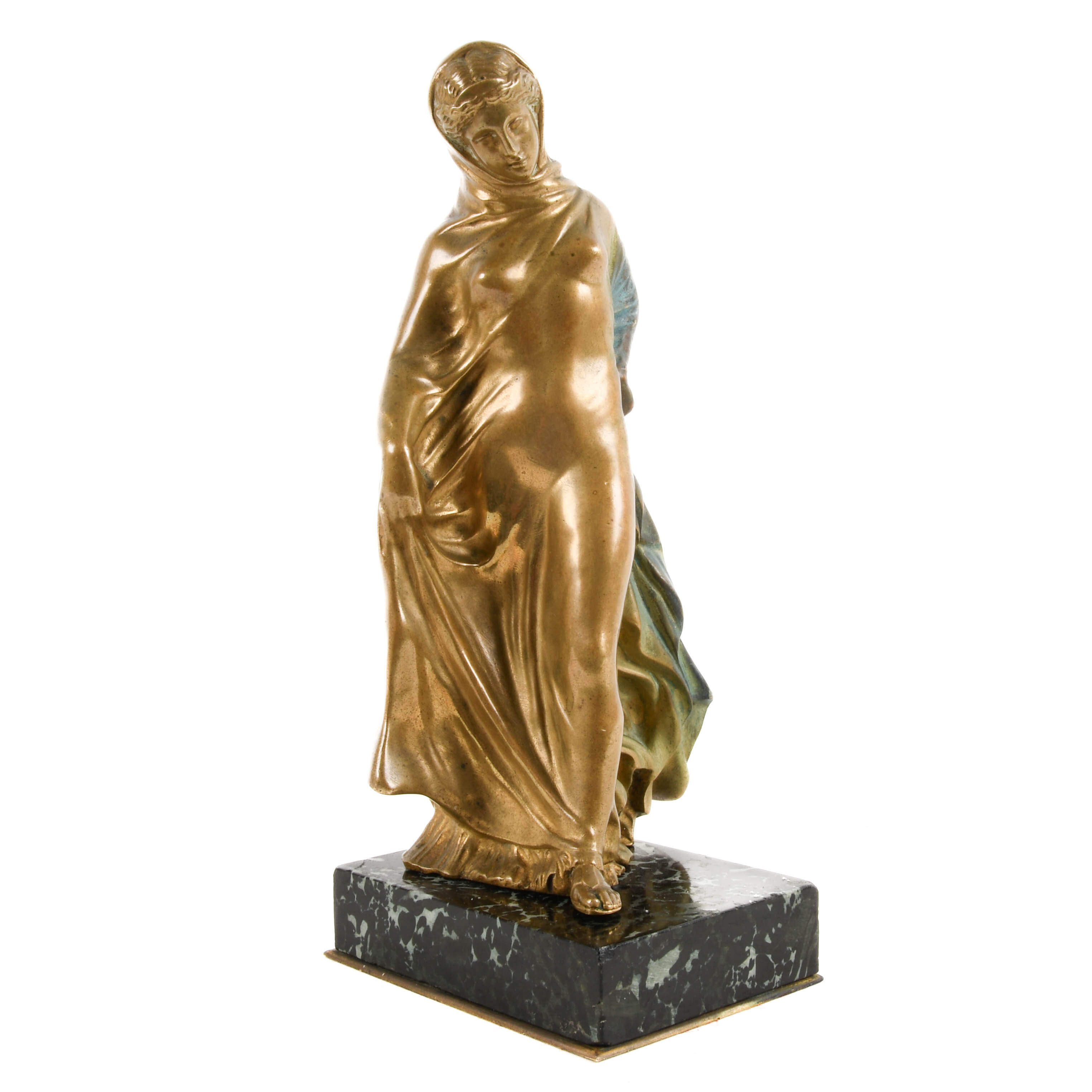 Thiébaut Frères Fumière et Cie Dore Bronze Statuette of Danseus Titeux-4
