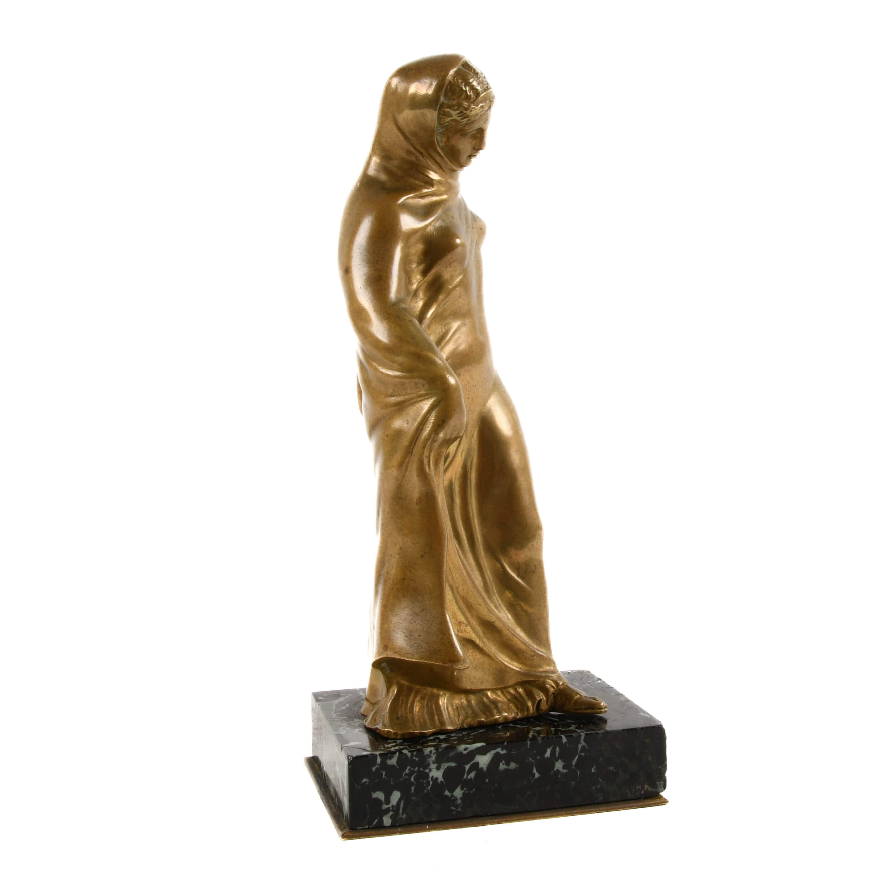 Thiébaut Frères Fumière et Cie Dore Bronze Statuette of Danseus Titeux-3