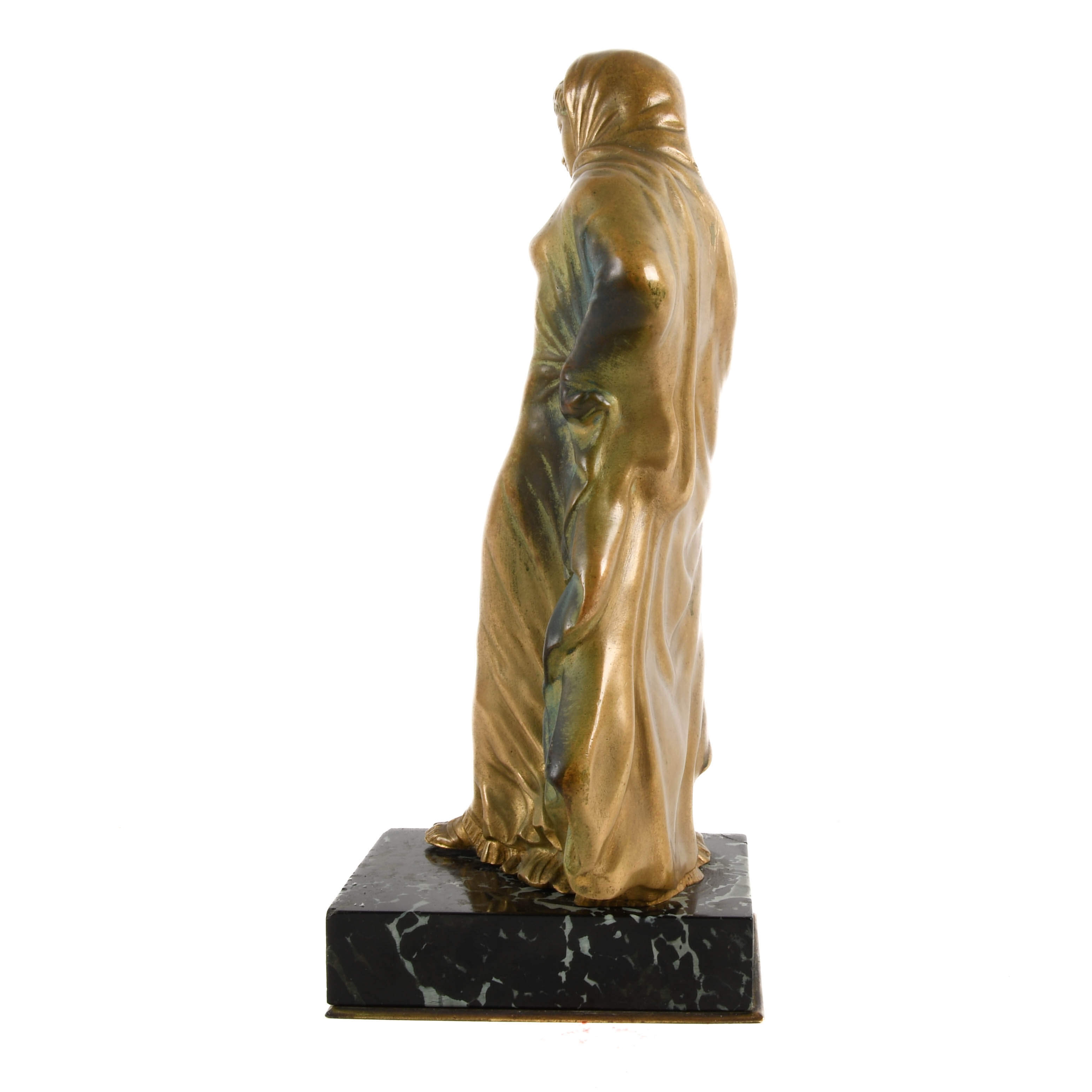 Thiébaut Frères Fumière et Cie Dore Bronze Statuette of Danseus Titeux-2