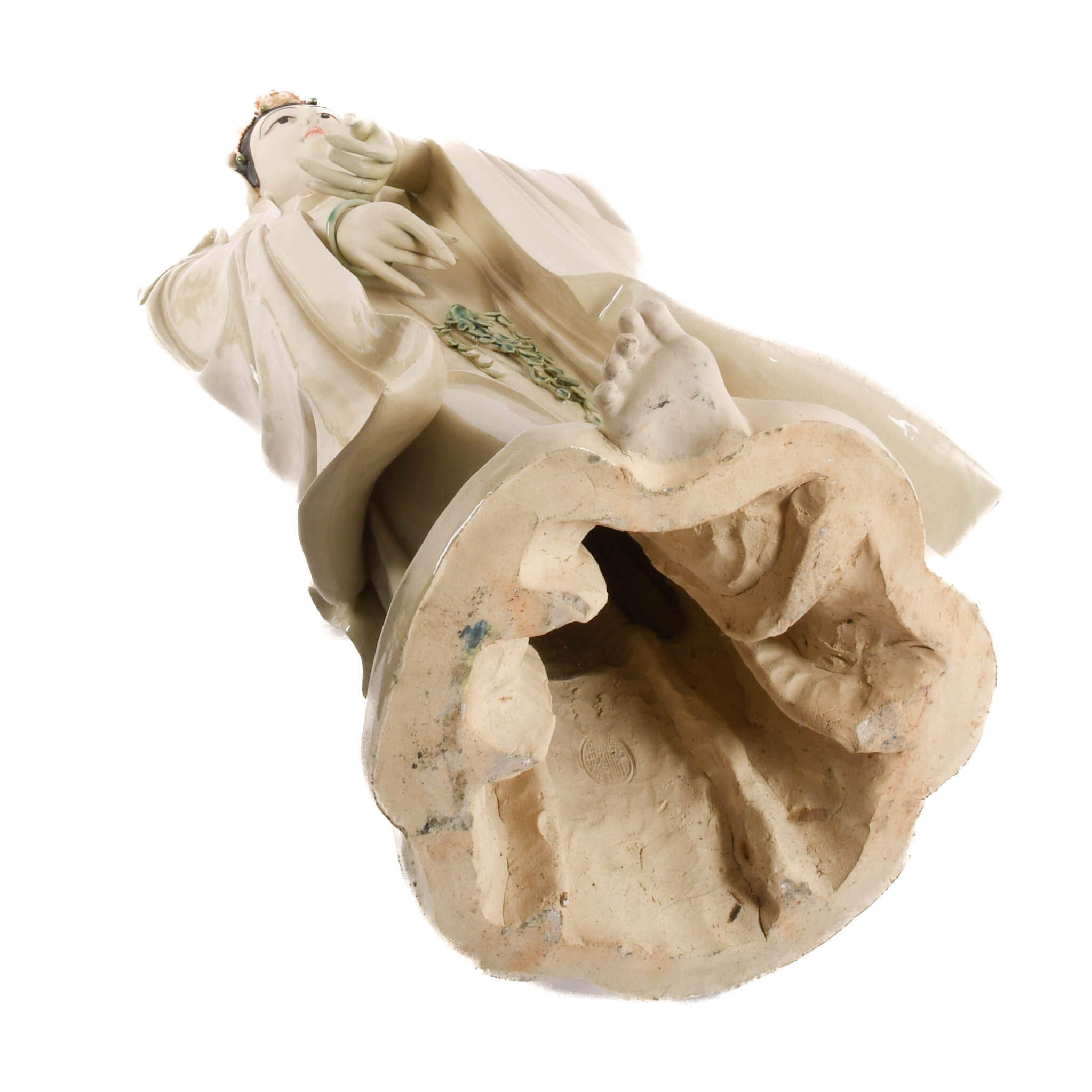 Oversized Porcelain Chinese Guan Yin Statue-8
