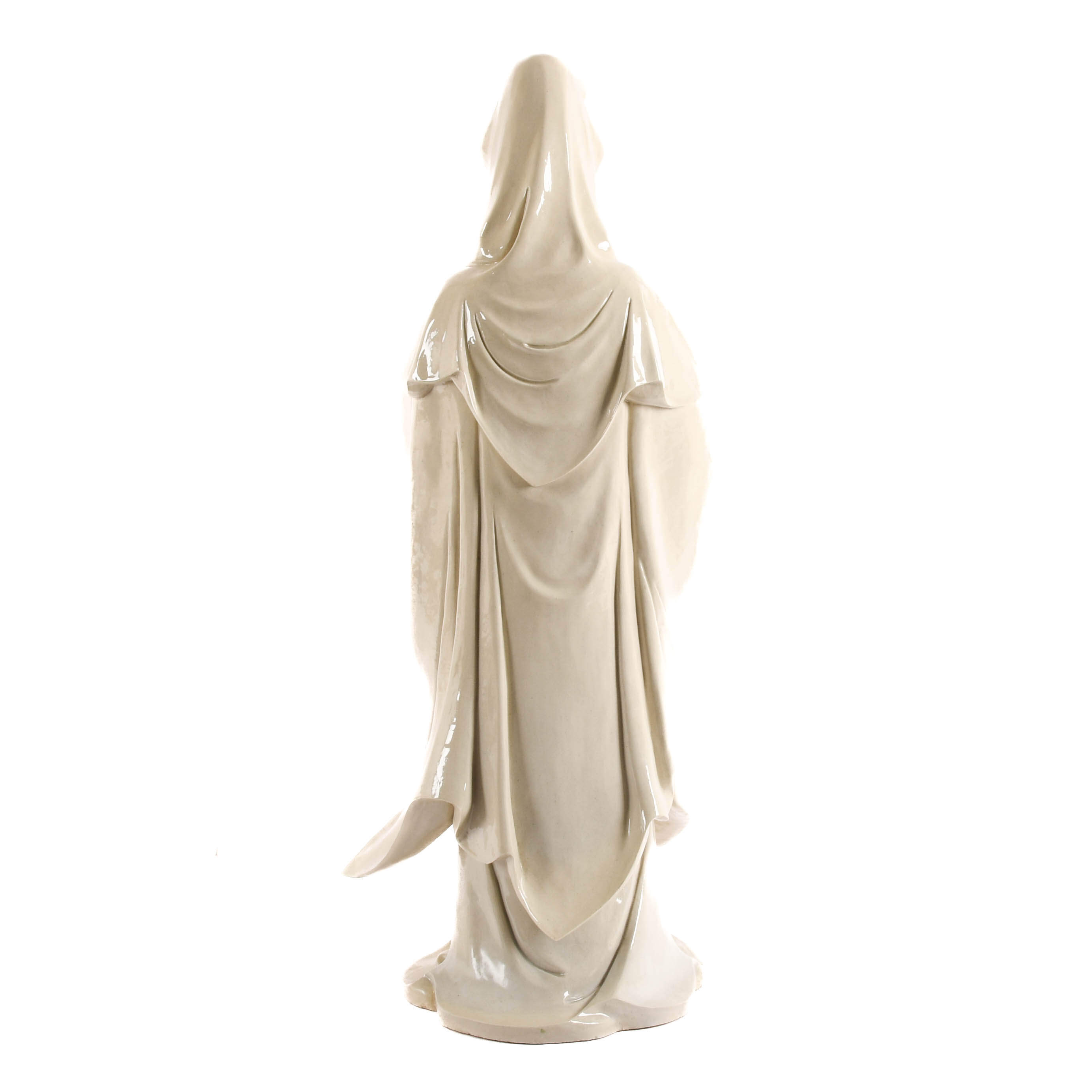 Oversized Porcelain Chinese Guan Yin Statue-6