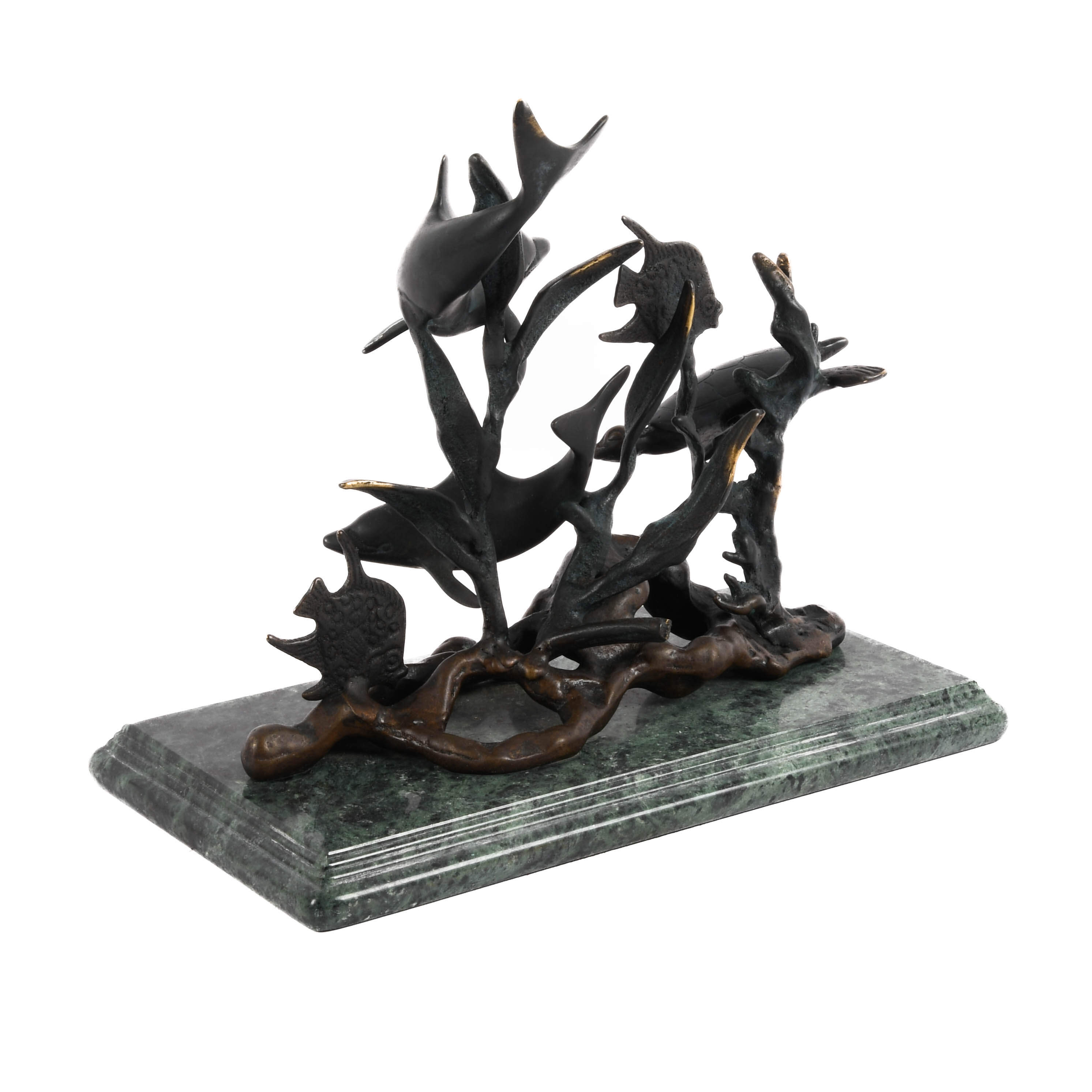 SPI SeaWorld Marine Life Sculpture on Green Base-3