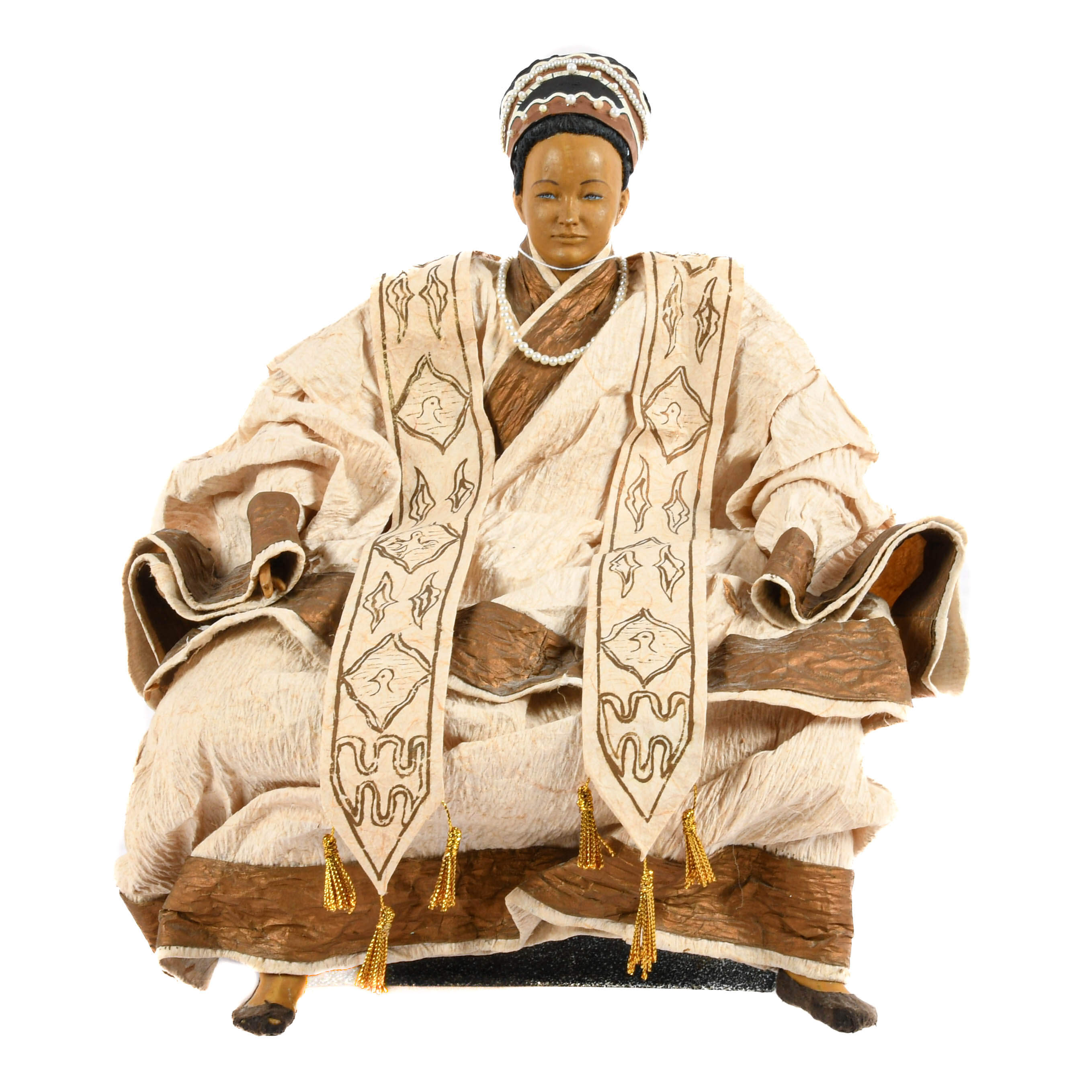 Washi Paper Mâché Ceremonial Doll-1