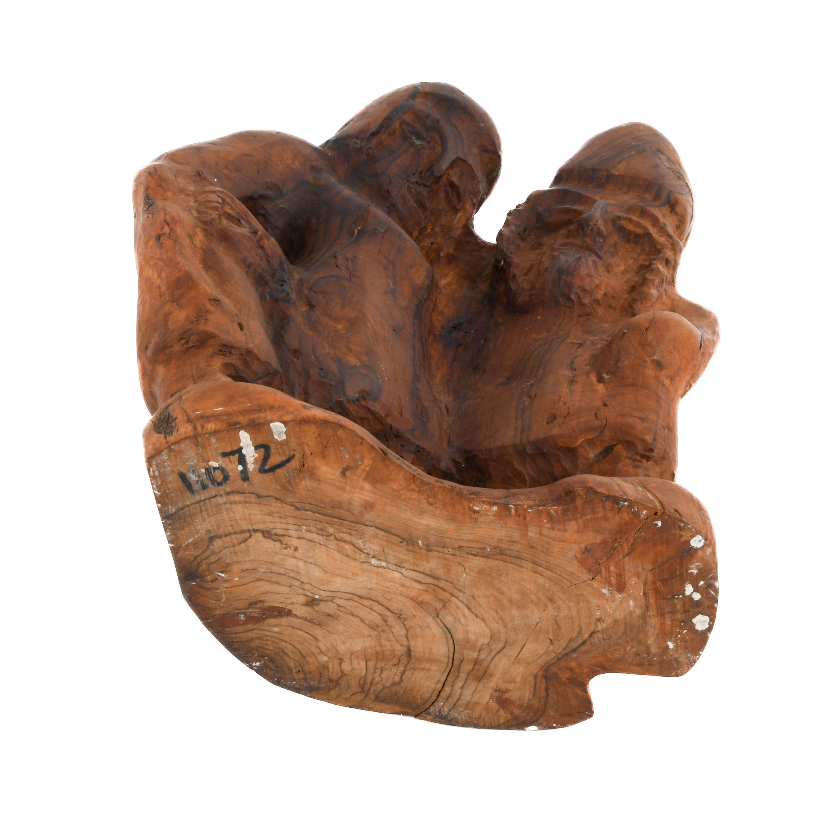 Folk-Art Hand-Carved Wood Figural Sculpture-8