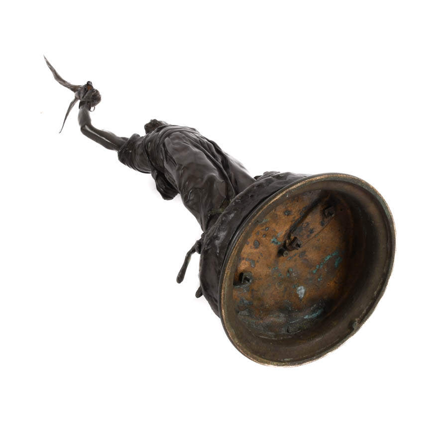 Antique Bronze Statue by Pierre-Jules Mêne "The Arab Falconer"-7