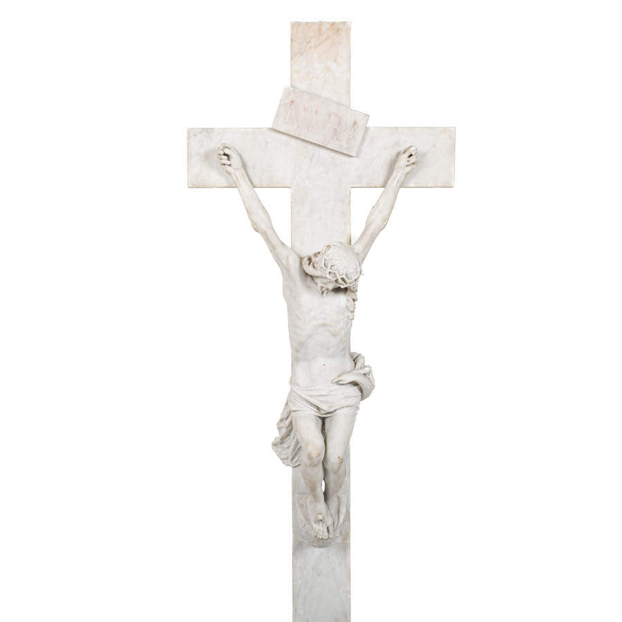 Marble Statue of Jesus and Mary Magdalene-3