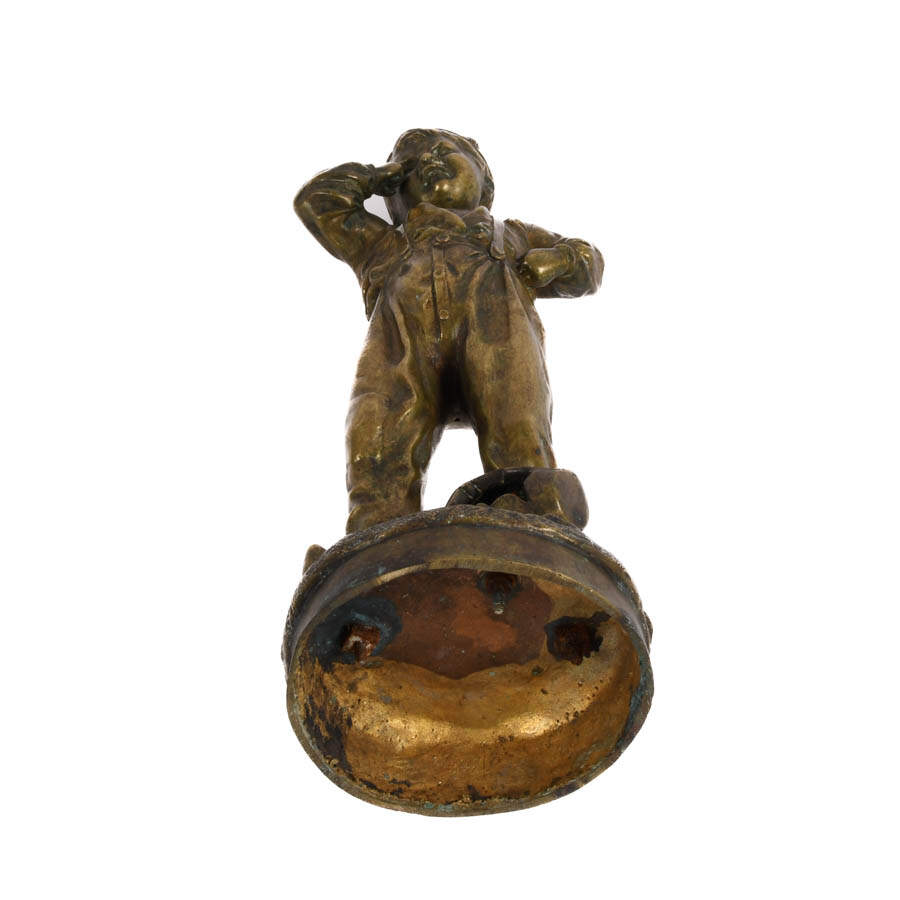 Antique Bronze Statue "Le Petit" After Julius Schmidt-Felling-7