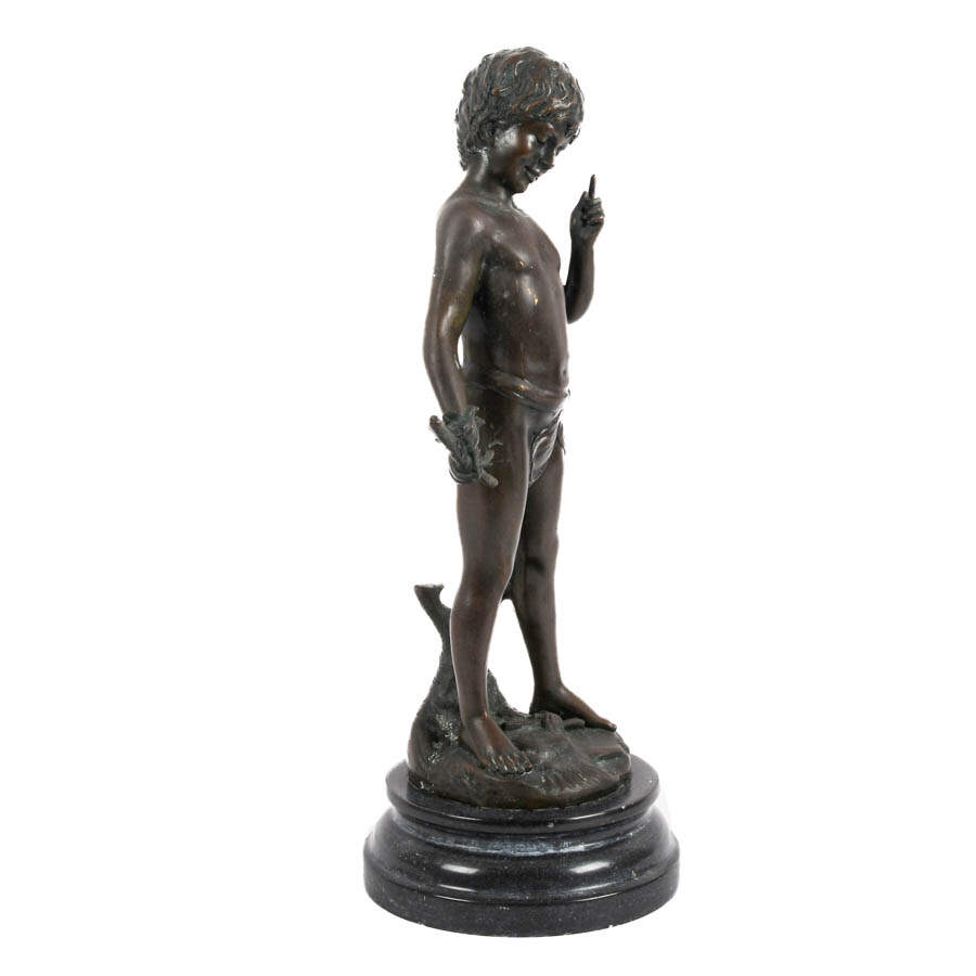 Bronze Sculpture Charmeur After Auguste Moreau-6