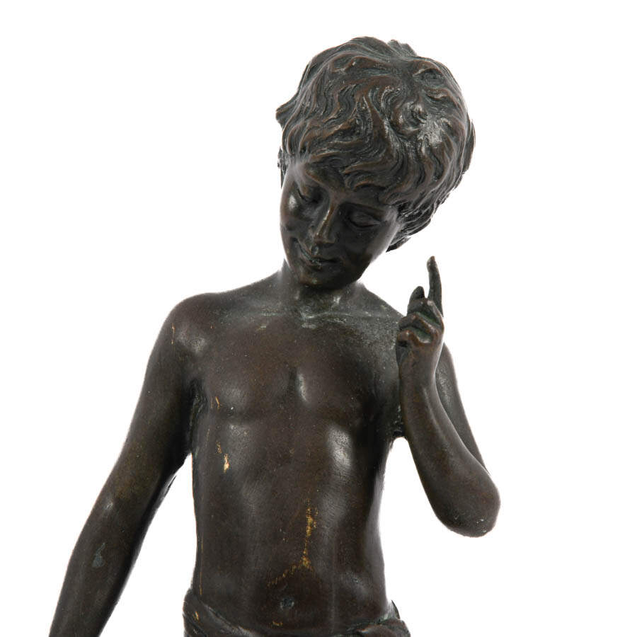 Bronze Sculpture Charmeur After Auguste Moreau-2