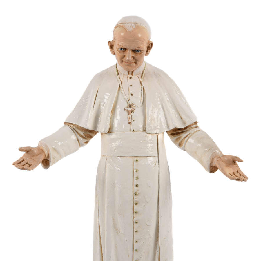 Limoges Roman Catholic Pope John Paul II Sculpture-2