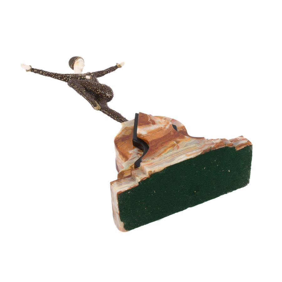 Art Deco Ivorine Sculpture After Demétre Chiparus-7