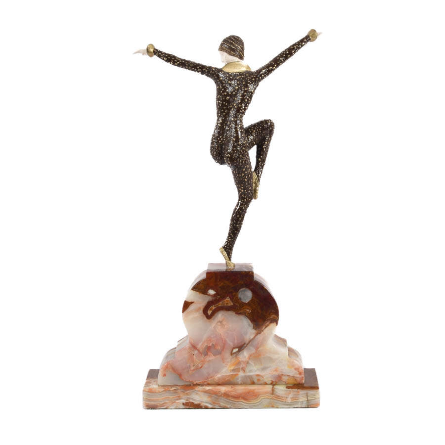 Art Deco Ivorine Sculpture After Demétre Chiparus-6