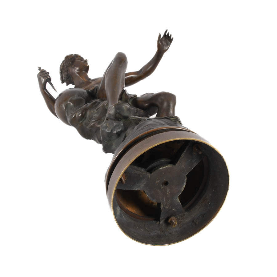 Antique French Bronze Sculpture "Fils de la Science" By Émile Louis Picault-10
