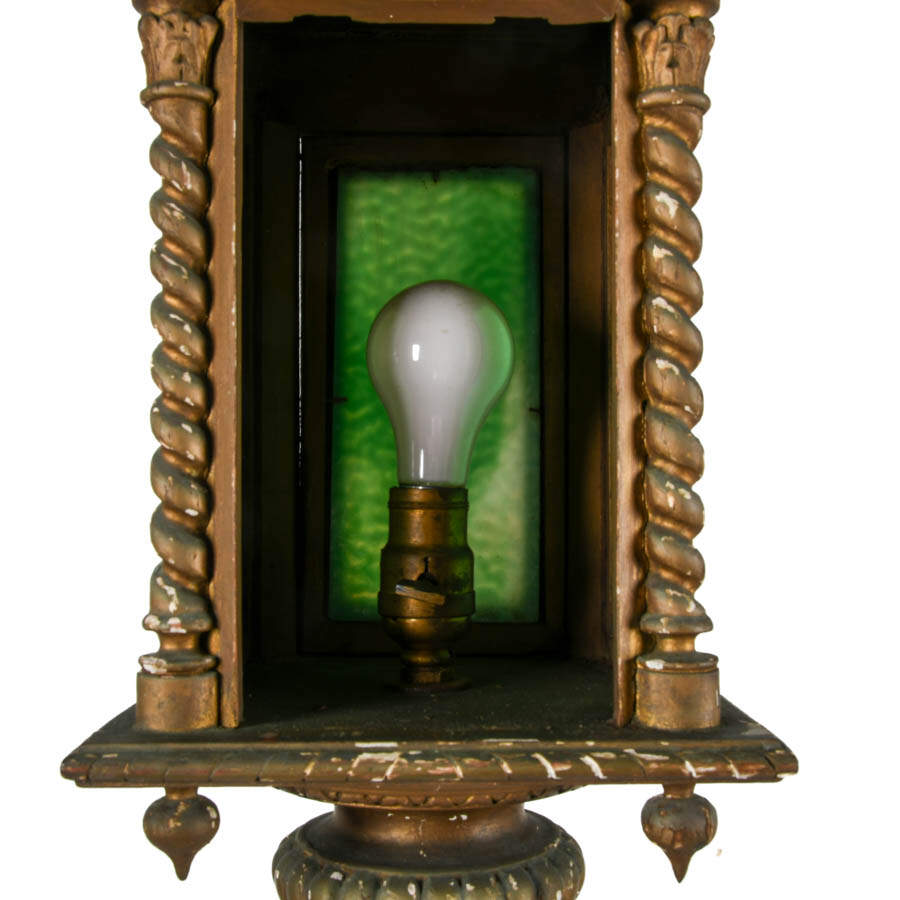Antique Venetian Slag Glass Floor Lamp-8