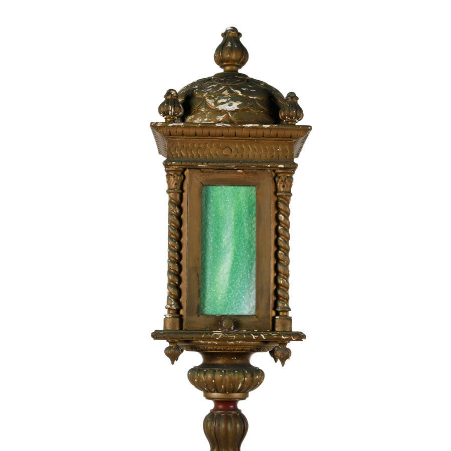 Antique Venetian Slag Glass Floor Lamp-2