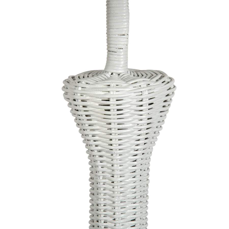 White Wicker Floor Lamp-5